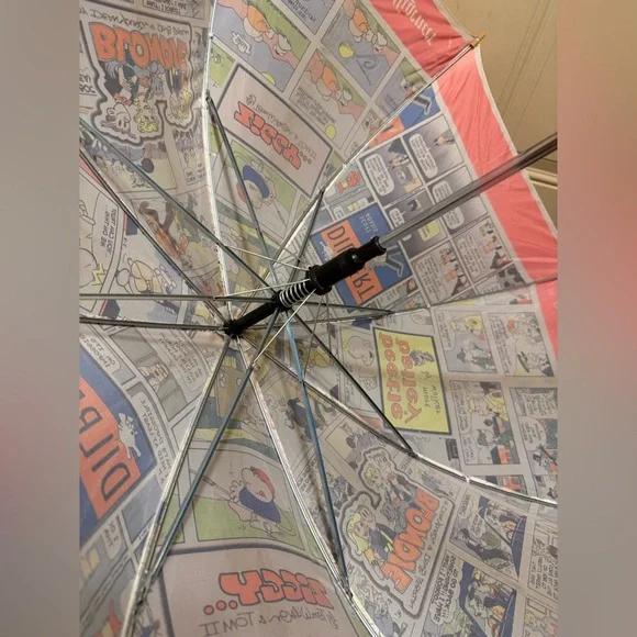 Seattle Post-Intelligencer Colorful Cartoons Umbrella - Picture 3 of 10